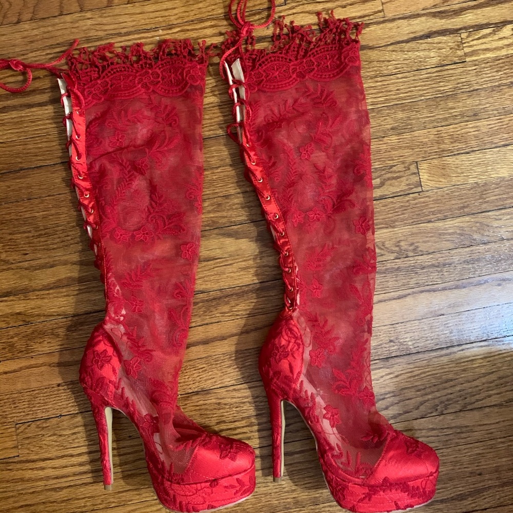 Red high heels